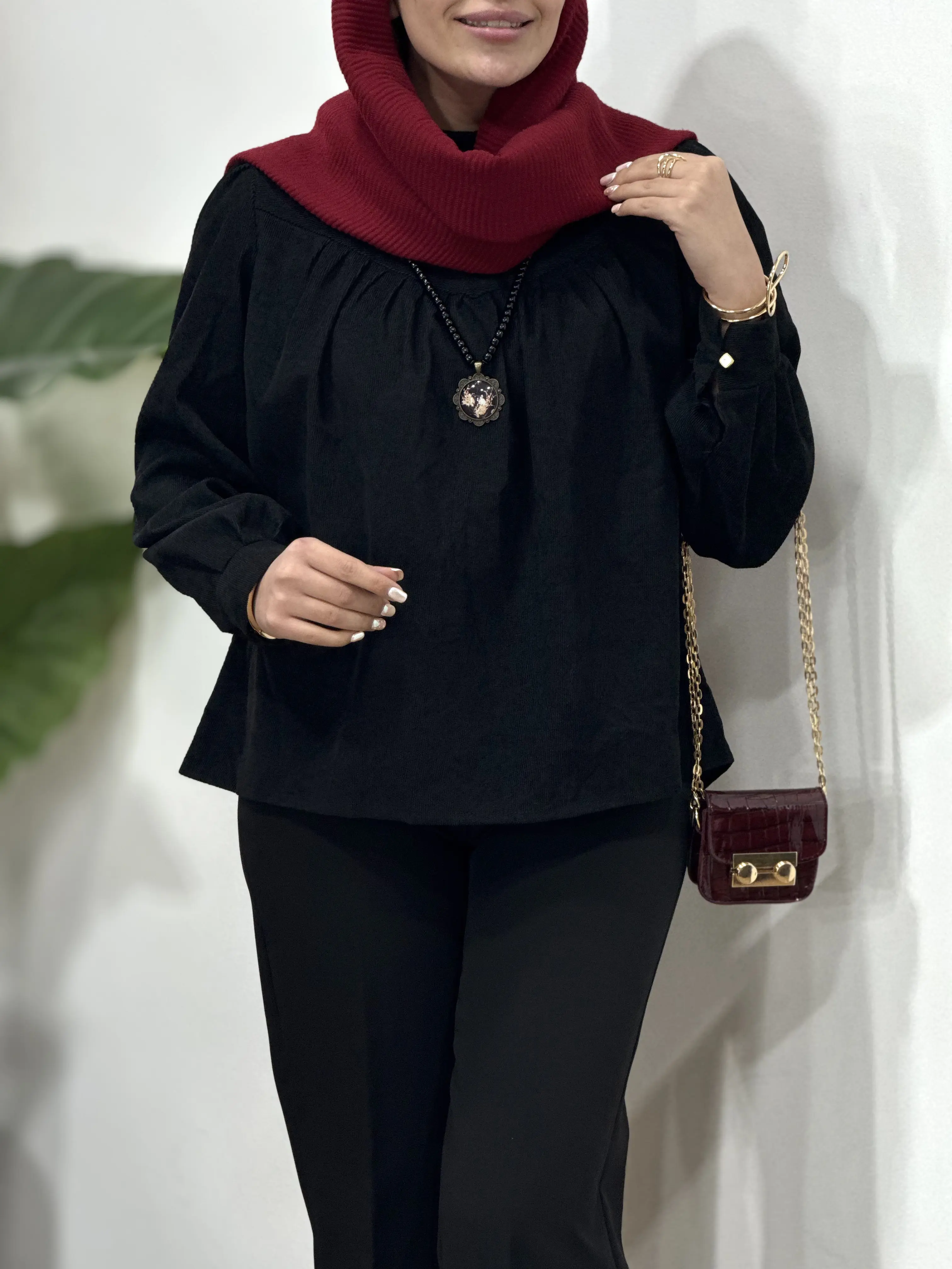 تونیک مخمل کبریتی (4805)